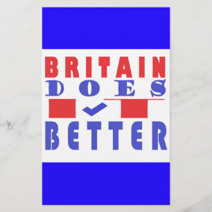 BRITAIN GÖR DET BÄTTRE ORD DESIGN BREVPAPPER