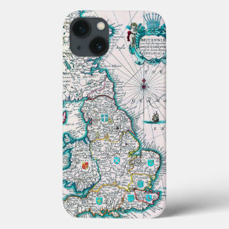 Britannia Karta, mycket gammal Antique
