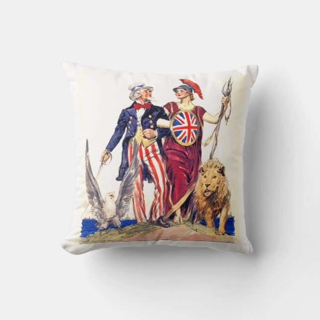 Britannia och Uncle Sam Kudde (Framsida)