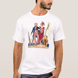 Britannia och Uncle Sam T-shirt