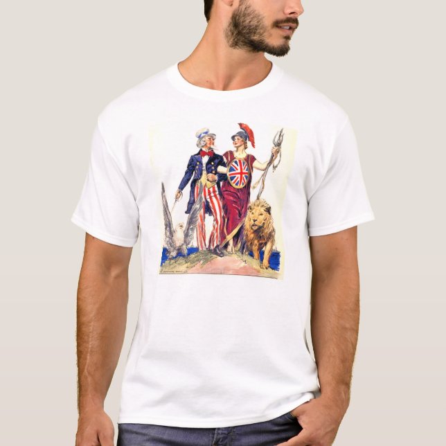 Britannia och Uncle Sam T-shirt (Framsida)