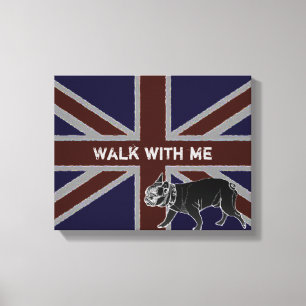 Britannia serie: Francois den franska bulldoggen Canvastryck