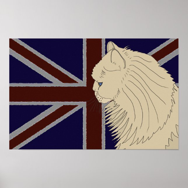 Britannia-serien: Kenzo den persiska katten Poster (Framsidan)