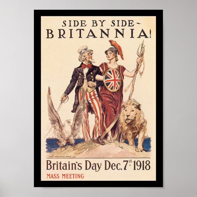 Britannia Världskrig II Poster (Framsidan)