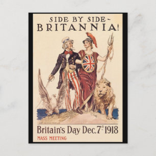 Britannia Världskrig II Vykort