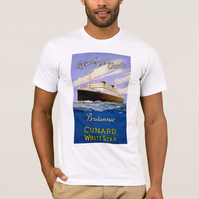 Britannic ~ Liverpool, USA, Kanada Tee Shirt (Framsida)