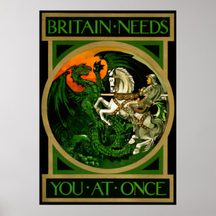 Britannien behöver dig strax, den brittiska poster