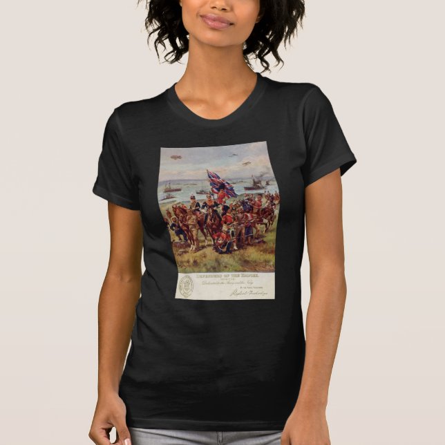 Britannien försvarar frankriken t-shirt (Framsida)
