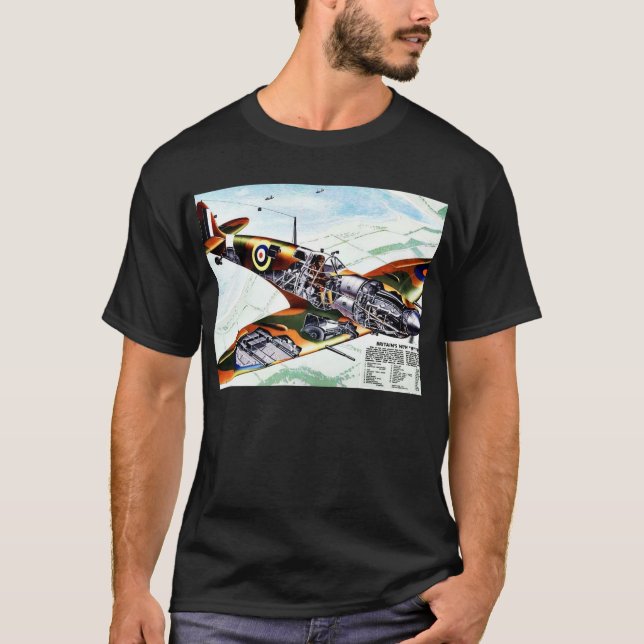 Britannien nya hetlevrad person t shirt (Framsida)