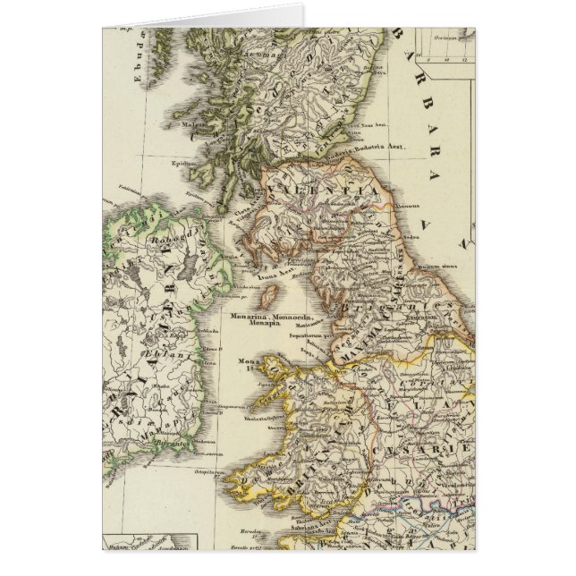 Britannien och Hibernia Hälsningskort (Framsidan)