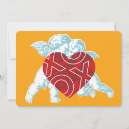 Brite Cupid XOXO Valentine Card. Meddelande