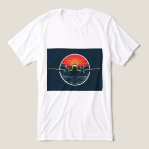 Brite-T Sunset Airplane 0018736 T Shirt