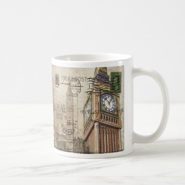 Britian England london clockTowbig ben Kaffemugg (Höger)