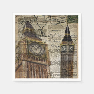 Britian England london clockTowbig ben Pappersservett