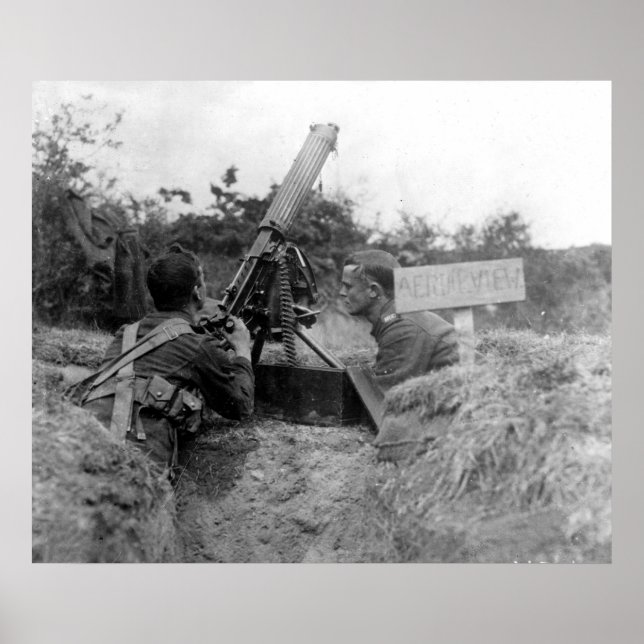 British AA Gun Poster (Framsidan)