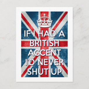 British Accent Vykort