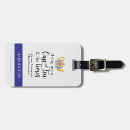 British Aeftermiddag Tea Cute Queen Victoria Royal Bagagebricka