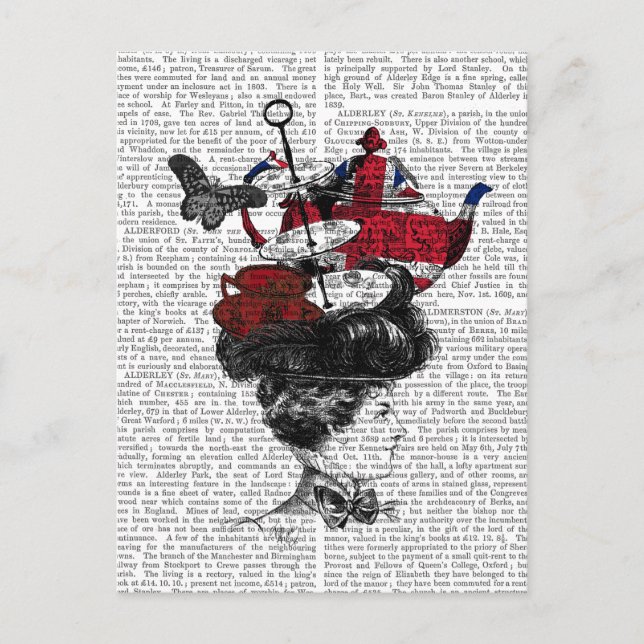 British Aeftermiddag Tea Hat Vykort (Framsida)