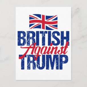 British Against Trump Vykort