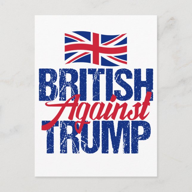 British Against Trump Vykort (Framsida)