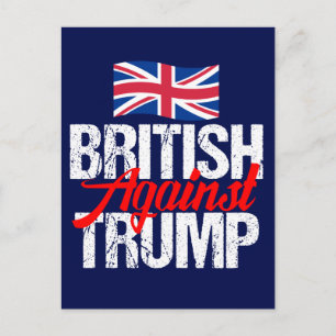 British Against Trump Vykort