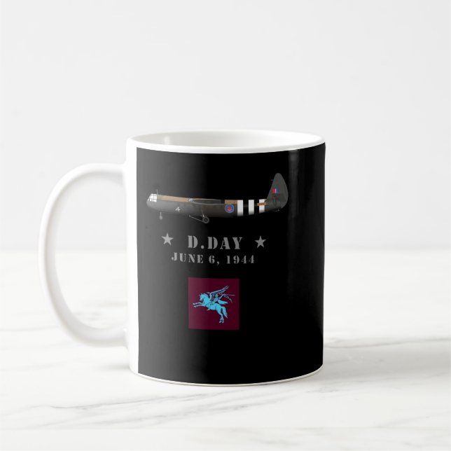 British Airborne D-Day WWII 6e Airborne Division Kaffemugg (Vänster)