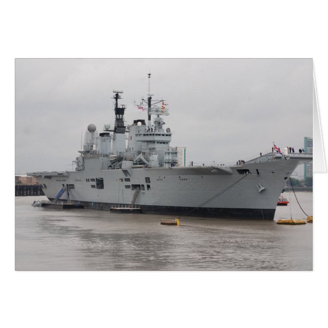 British Aircraft Carrier Hälsningskort (Framsidan Horizontal)