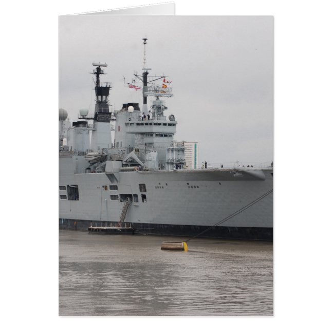 British Aircraft Carrier Hälsningskort (Framsidan)