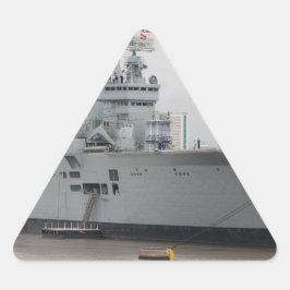British Aircraft Carrier Triangelformat Klistermärke