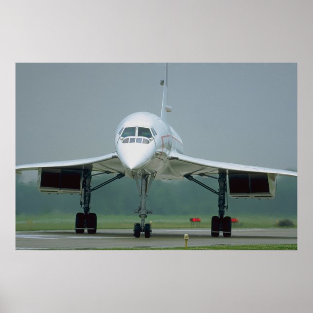 British Airways Concorde, på taxi väg Poster (Framsidan)