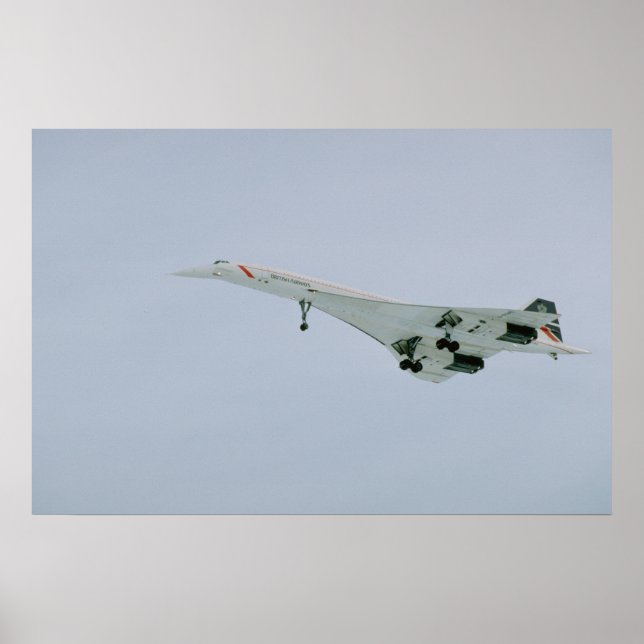 British Airways Concorde vid slutlig nedkomst, Ott Poster (Framsidan)