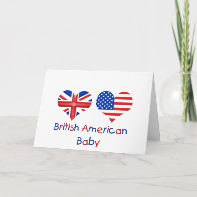 British American Baby Kort (Framsida)