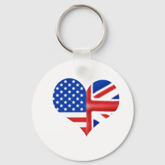 British American Heart Nyckelring