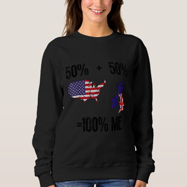 British American USA Great Britain T Shirt (Framsida)