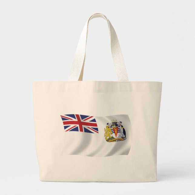 British Antarktis Flagga Tote Bag Jumbo Tygkasse (Framsidan)