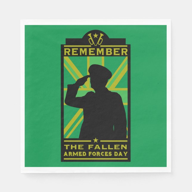 British Armed Forces Day Pappersservett (Framsidan)