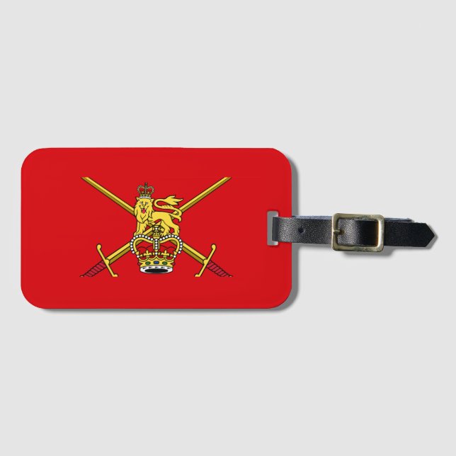 British Army flagga (icke-cerimonial) Bagagebricka (Framsida horisontal)