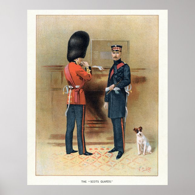 British Army - The Scots Guards Poster (Framsidan)