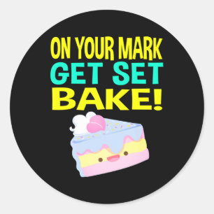 British Baking Show Baking S Get Set Bake Av Runt Klistermärke