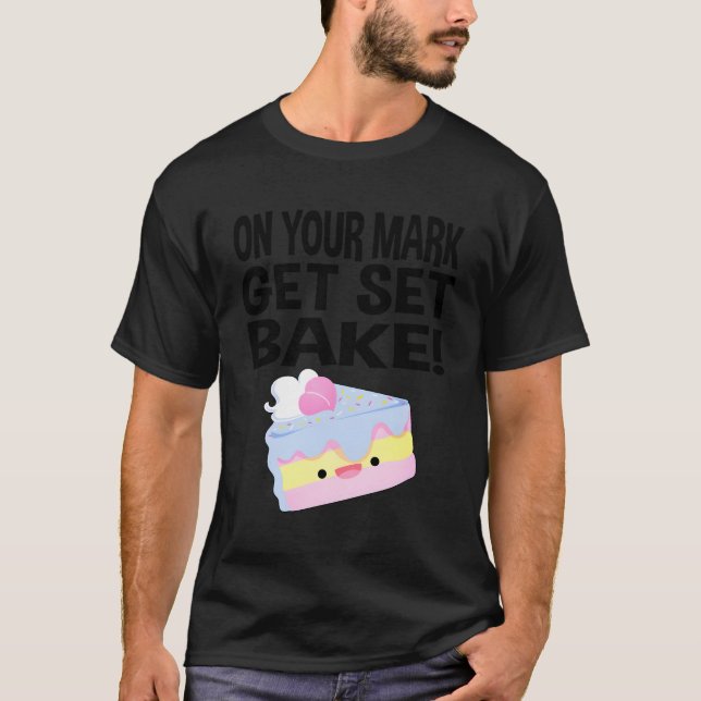 British Baking Show Baking S Get Set Bake Av T Shirt (Framsida)