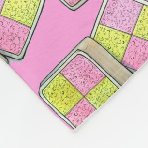 British Battenberg Marzipan Sponge Cake Bakery Fleecefilt