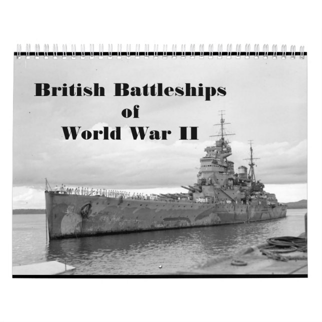 British Battleships of Världskrig II Kalender (Omslag)