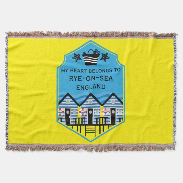 British Beach Hut Gifts and Decor Filt (Framsidan)