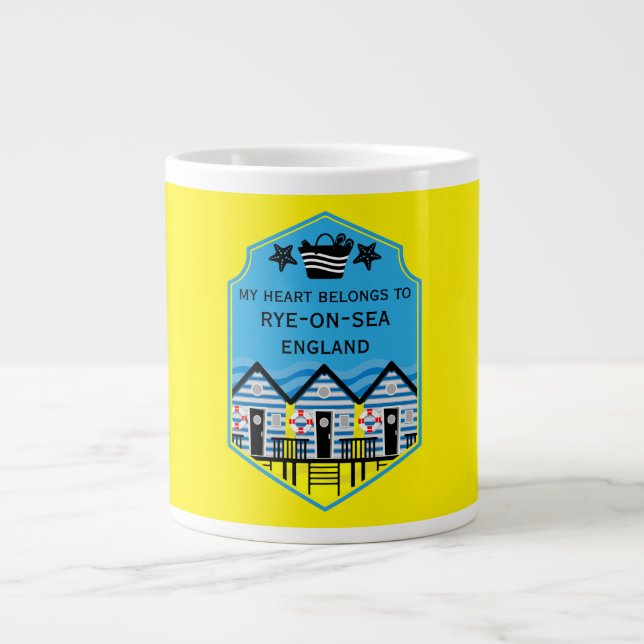 British Beach Hut Gifts and Decor Jumbo Mugg (Framsidan)