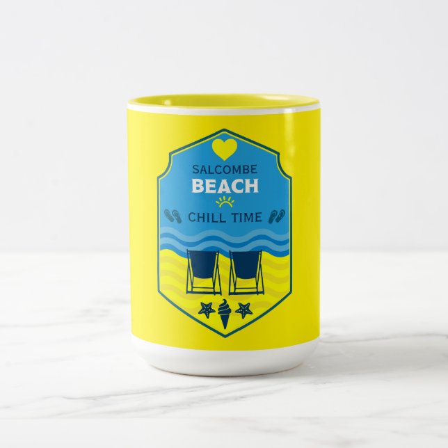 British Beach-ThERN Gift Två-Tonad Mugg (Center)