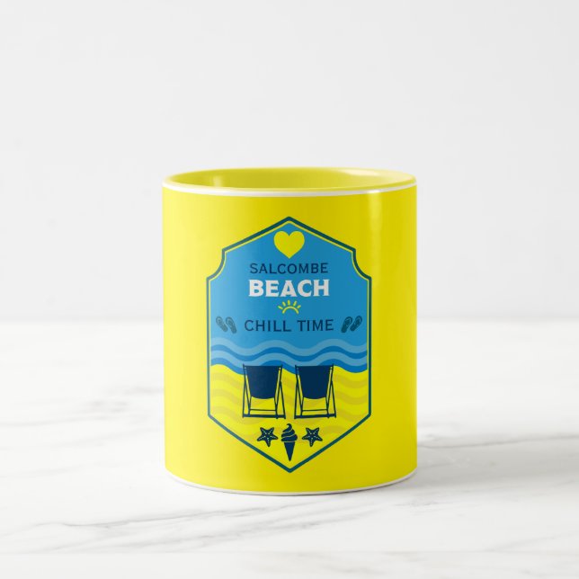 British Beach-ThERN Gift Två-Tonad Mugg (Center)