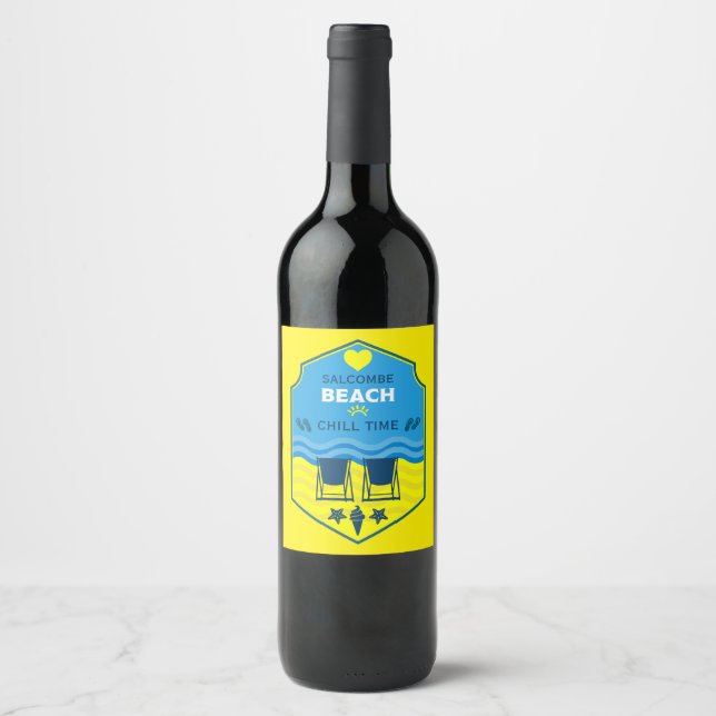 British Beach-ThERN Gift Vinflaska Etikett (Framsida)