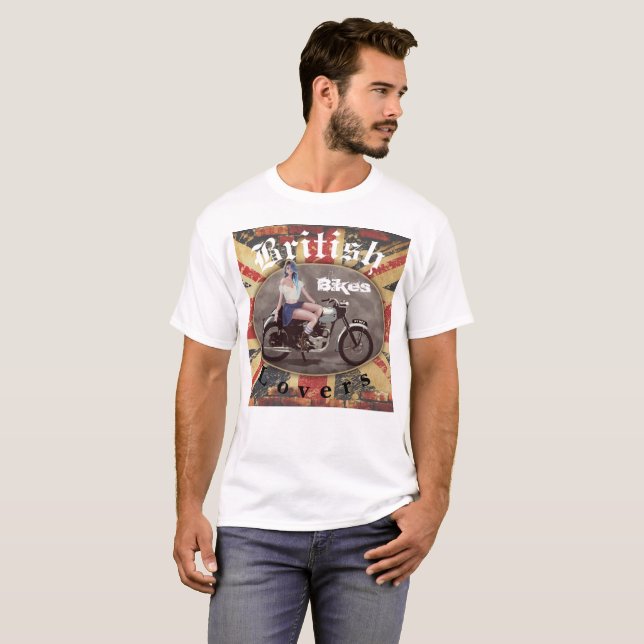 british bikes lovers t shirt (Hel framsida)