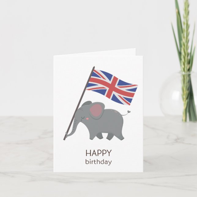 British Birthday Card Kort (Framsida)