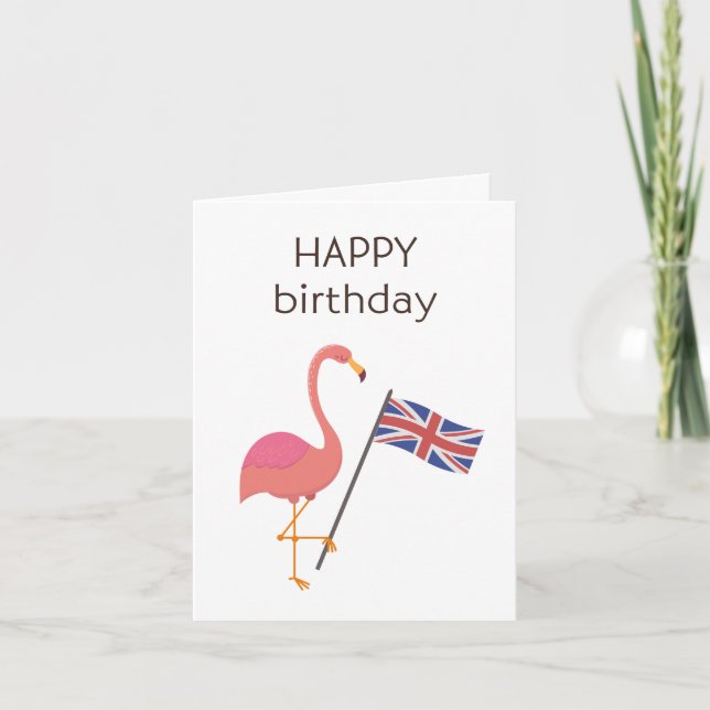 British Birthday Card Kort (Framsida)